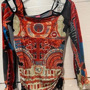 Save the Queen top made in Italy size M.